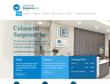 Tablet Screenshot of colorectalsurgeons.com.sg